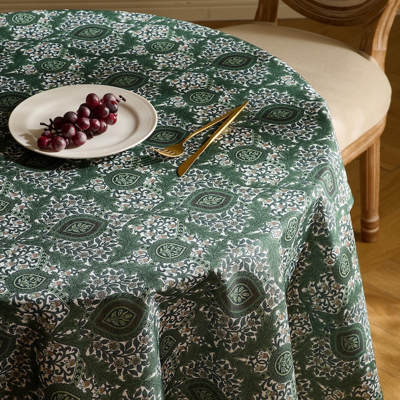 extra wide
Morris tablecloth
dark floral
custom tablecloth
wedding tablecloth
farmhouse decor
thistle print cloth
large tablecloth
rectangle tablecloth
round tablecloth
Christmas table
round oval
LinenTextured fabric