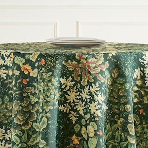 extra wide
Morris tablecloth
dark floral
custom tablecloth
wedding tablecloth
farmhouse decor
thistle print cloth
large tablecloth
rectangle tablecloth
round tablecloth
Christmas table
round oval
LinenTextured fabric