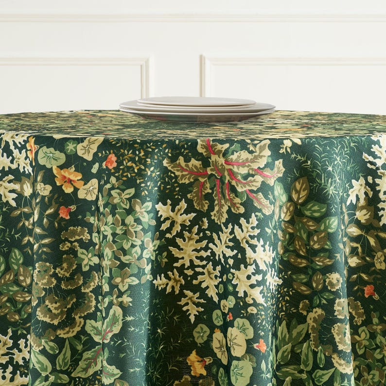 extra wide
Morris tablecloth
dark floral
custom tablecloth
wedding tablecloth
farmhouse decor
thistle print cloth
large tablecloth
rectangle tablecloth
round tablecloth
Christmas table
round oval
LinenTextured fabric