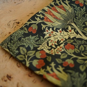 Elegant Fabric Table Placemat Set 4 6 8 12, Rectangle Placemats Gift for Mom, Large or Small Size, Scottish Thistle by William Morris Christmas gift