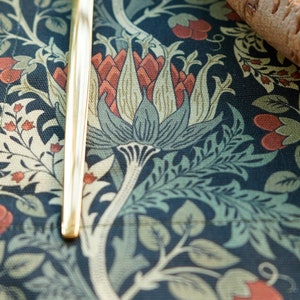 Elegant Fabric Table Placemat Set 4 6 8 12, Rectangle Placemats Gift for Mom, Large or Small Size, Scottish Thistle by William Morris Christmas gift