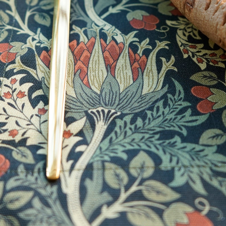 Elegant Fabric Table Placemat Set 4 6 8 12, Rectangle Placemats Gift for Mom, Large or Small Size, Scottish Thistle by William Morris Christmas gift