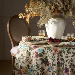 extra wide
Morris tablecloth
dark floral
custom tablecloth
wedding tablecloth
farmhouse decor
thistle print cloth
large tablecloth
rectangle tablecloth
round tablecloth
Christmas table
round oval
LinenTextured fabric