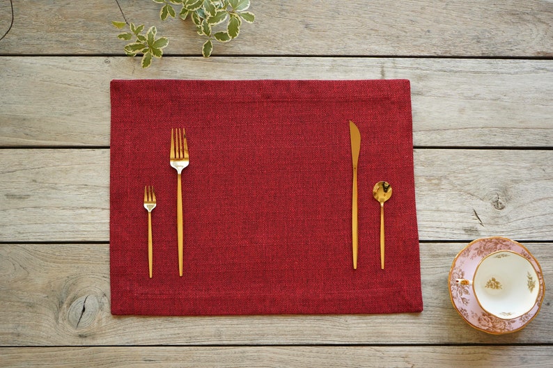Christmas Placemat, table linen, Placemats, red Placemat, Rust placemat, Gray placemat, beige placemat, water proof placemat, stain resistant placemat, place mats
fabric placemats
washable placemats
placemat set
placemats for table