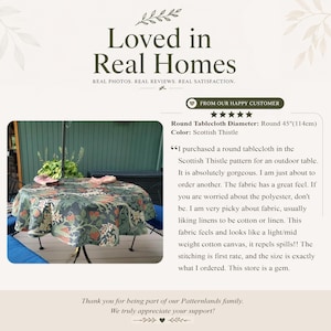 Linen-Textured Tablecloth, Vintage Botanical Table Cover, Romantic Dining Table Decor, Painterly Floral Design