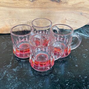 Federal Glass Pink Mug Shotglasses