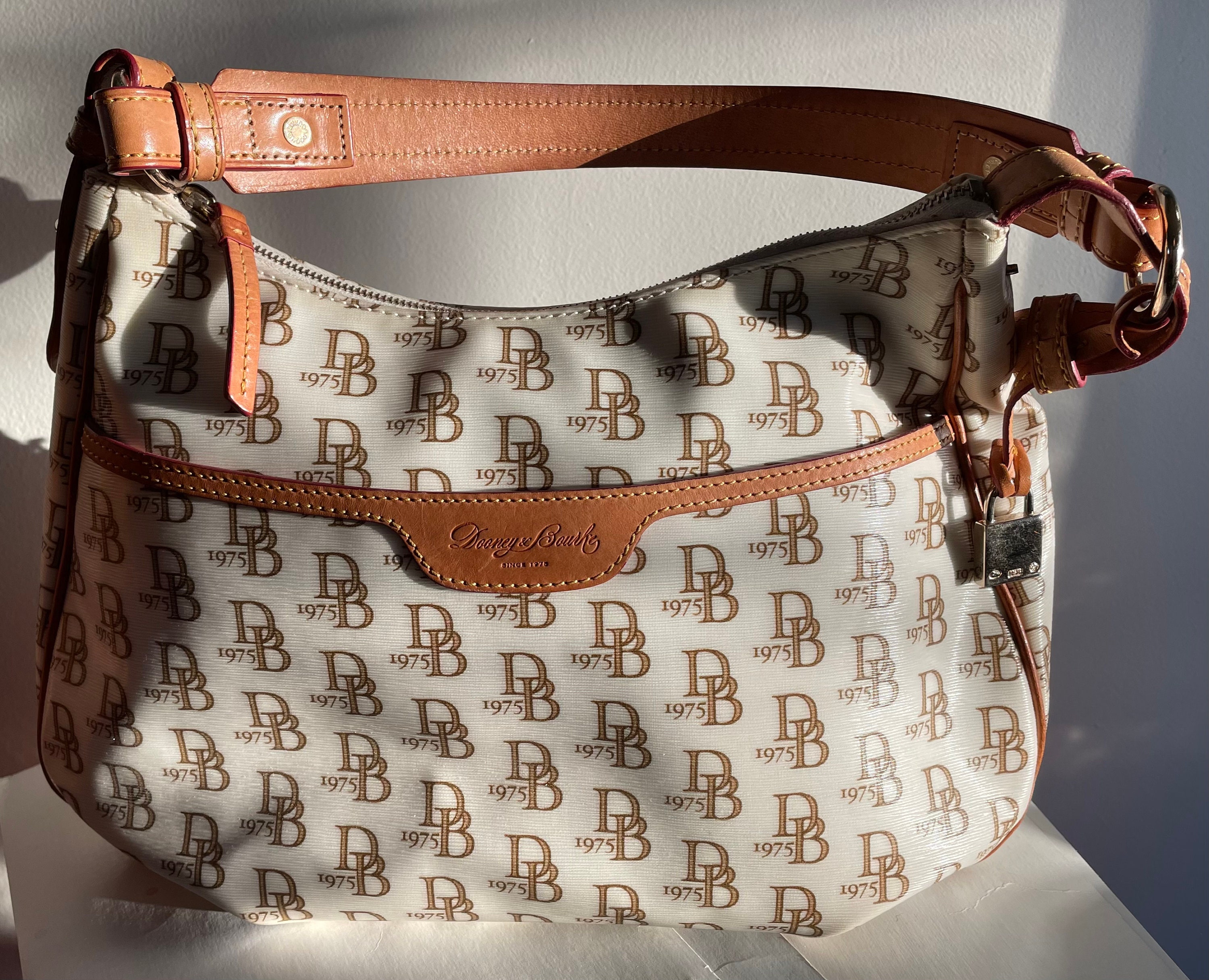 Dooney & Bourke Signature Collins Shoulder Bag in Brown