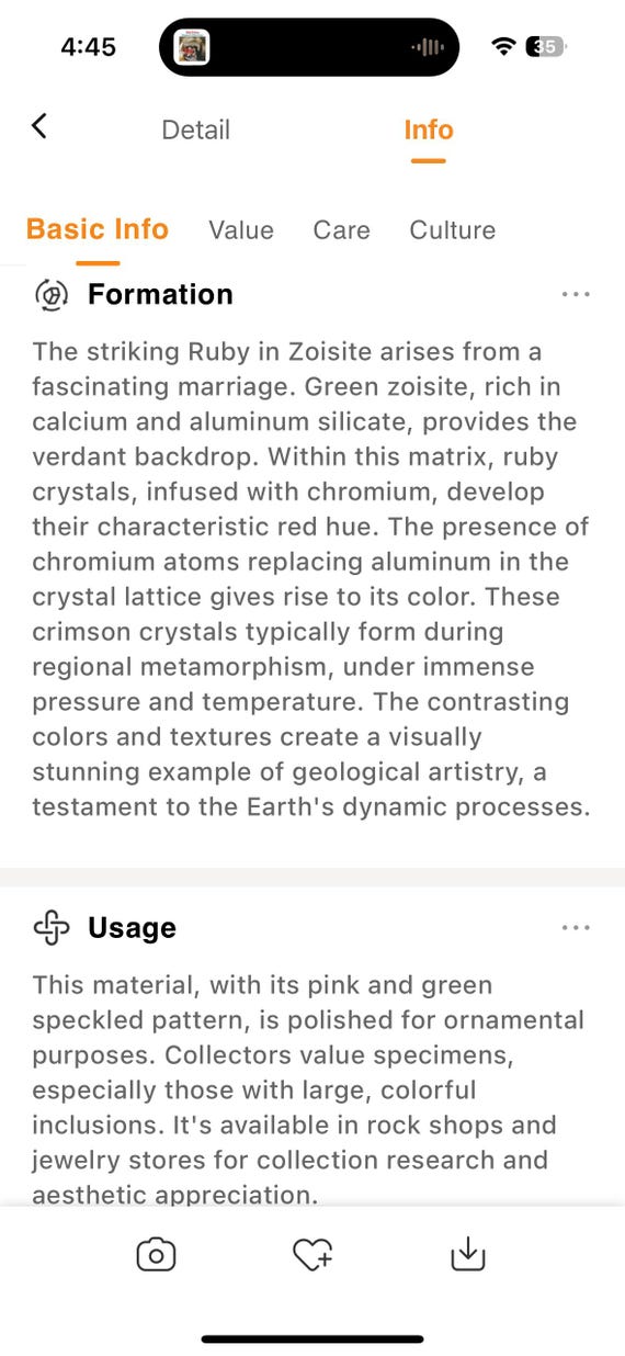 Native American Ruby Zoisite 526 Silver Ring SZ 8 - image 3