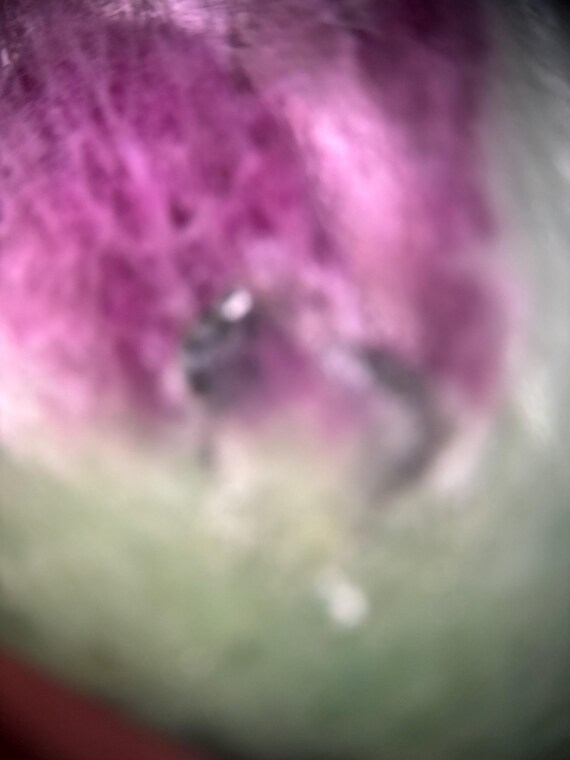 Native American Ruby Zoisite 526 Silver Ring SZ 8 - image 9