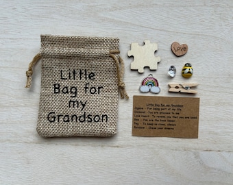 Little Bag for my Grandson, Charms, Special Token Gift