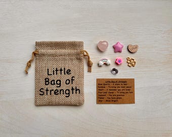 Little Bag of Strength, Thoughtful Gift, Here for you, Friendship Gift, Comfort Gift, Token Gift, Positivity Gift, Keepsake