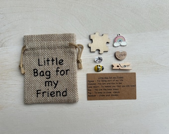 Little Bag for my Friend, Friendship Gift, Best Friend Gift, Birthday Gift for Friend, Small Keepsake Gift, Token Gift, Bestie Gift,