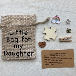 Little Bag for my Daughter, Birthday Gift, Thoughtful Gift, Token Gift, Keepsake, Gifts for Her