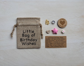 16th Birthday Wishes Keepsake Bag, Sweet 16, Milestone Charm Gift