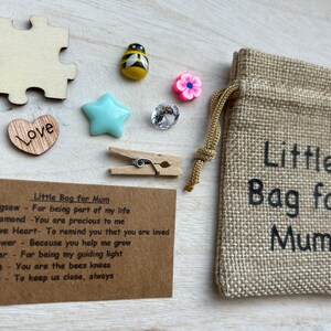 Little Bag for Mum, Birthday Gift, Thoughtful Gift, Gift for Mum, Special Gift, Token Gift, Keepsake, Mothers Day Gift, Charm Bag zdjęcie 10