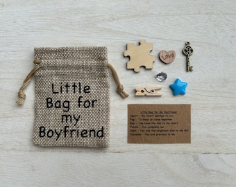 Keepsake Charm Bag for Boyfriend, Romantic Token Gift, Valentine's Anniversary