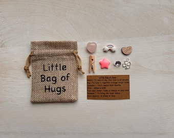 Little Bag of Hugs, Keepsake Charms, Token Gift