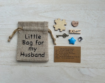 Little Bag for my Husband, Birthday Gift for Husband, Thoughtful Gift, Token Gift, Keepsake, Anniversary Gift
