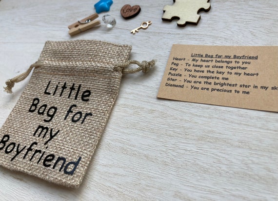 Little Bag for My Boyfriend Valentines Day Gift Birthday Gift