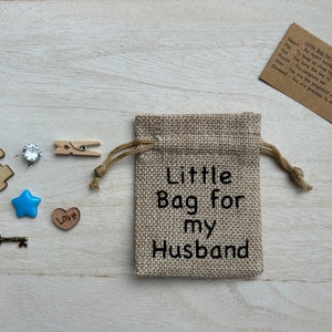 Little Bag for my Husband, Birthday Gift for Husband, Thoughtful Gift, Token Gift, Keepsake, Anniversary Gift image 10