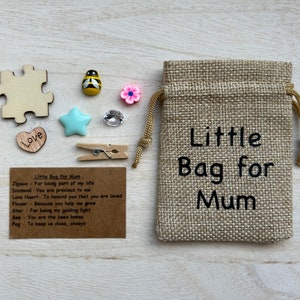 Little Bag for Mum, Birthday Gift, Thoughtful Gift, Gift for Mum, Special Gift, Token Gift, Keepsake, Mothers Day Gift, Charm Bag zdjęcie 8
