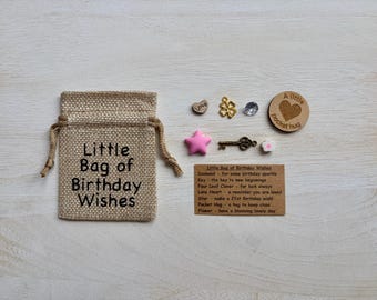 21st Birthday Wishes Keepsake Gift, Milestone Charm Gift,  Pocket Token