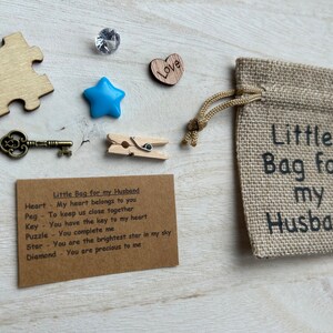 Little Bag for my Husband, Birthday Gift for Husband, Thoughtful Gift, Token Gift, Keepsake, Anniversary Gift image 6