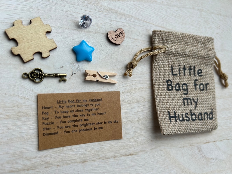 Little Bag for my Husband, Birthday Gift for Husband, Thoughtful Gift, Token Gift, Keepsake, Anniversary Gift image 6