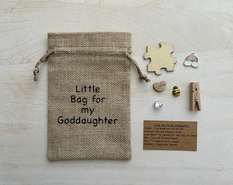 Little Bag for my Goddaughter, Charms, Token Keepsake Gift