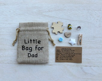 Little Bag for Dad, Fathers Day Gift, Dad Gift, Birthday Gift for Dad, Thoughtful Keepsake, Special Token Gift, Small Sentimental Present