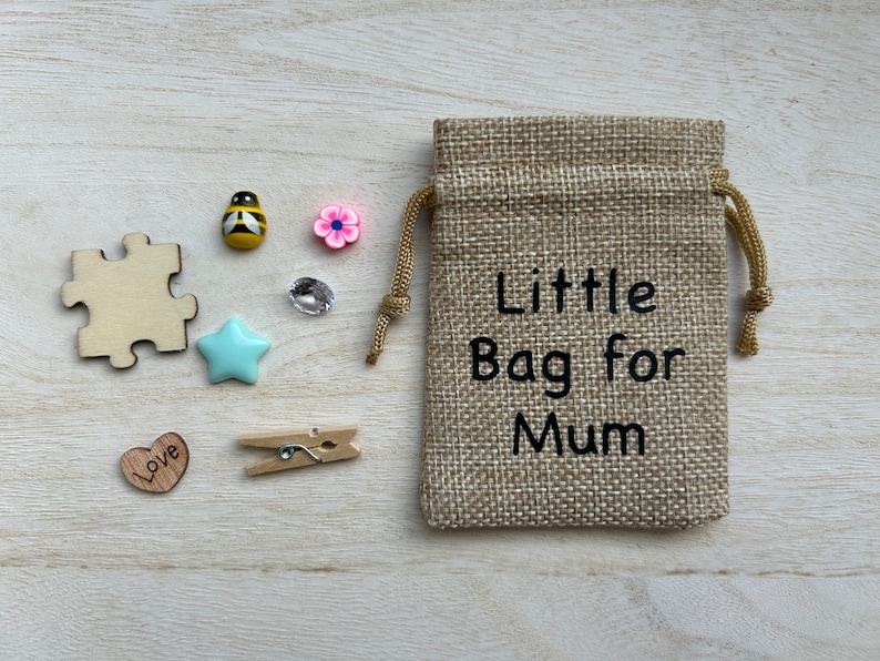 Little Bag for Mum, Birthday Gift, Thoughtful Gift, Gift for Mum, Special Gift, Token Gift, Keepsake, Mothers Day Gift, Charm Bag zdjęcie 5
