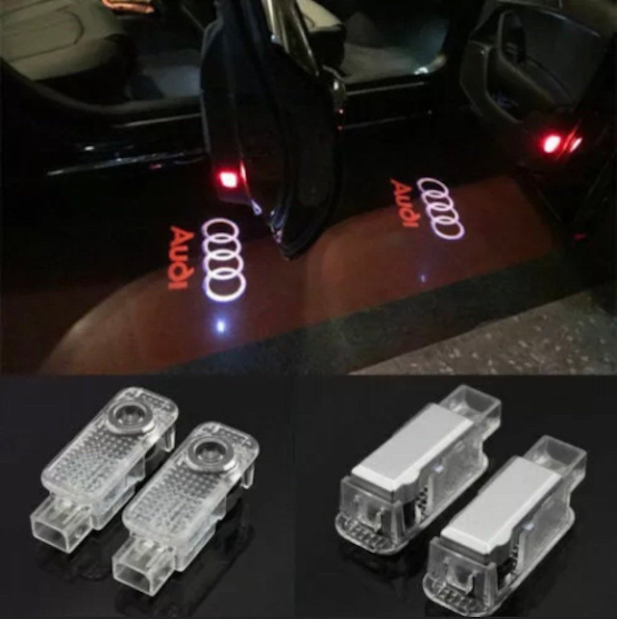 2Pcs4Pcs Audi door lights with logo Door LED Lights Etsy