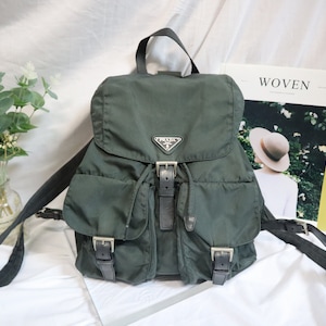 Authentic Prada Classic Nylon Backpack, Prada Backpack , Authentic Prada, Prada Mini Bag, Prada Hobo , Prada nylon, Vintage Prada , Backpack