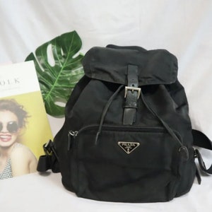 Authentic Prada Nylon Leather Backpack, Prada backpack , Authentic Prada, Prada Mini Bag, Prada Hobo , Prada nylon,