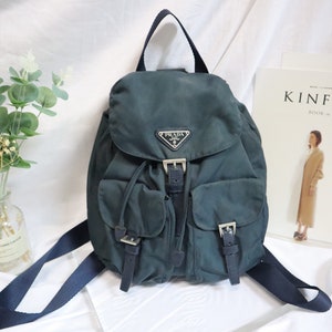 Authentic Prada Navy Nylon Leather Backpack, Prada , Authentic Prada, Prada Mini Bag, Prada Hobo , Prada nylon