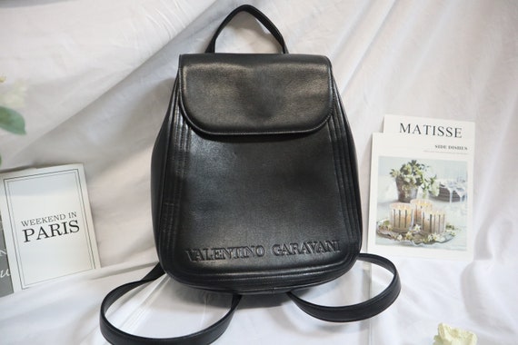Authentic Valentino Classic Leather Backpack, Val… - image 3