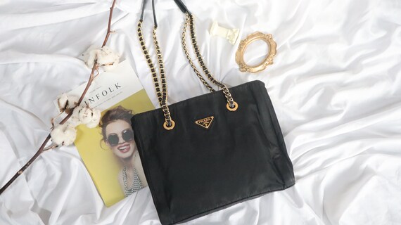 prada hobo chain bag
