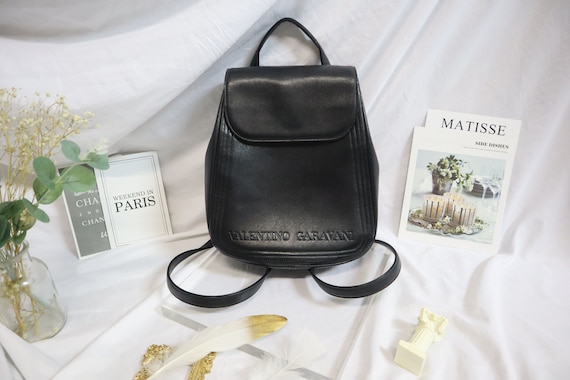 Authentic Valentino Classic Leather Backpack, Val… - image 2