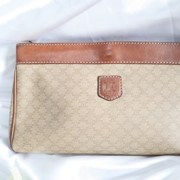 Authentic celine monogram clutch bag , celine, vintage, celine bag, celine monogram , celine clutch , authentic celine, vintage,