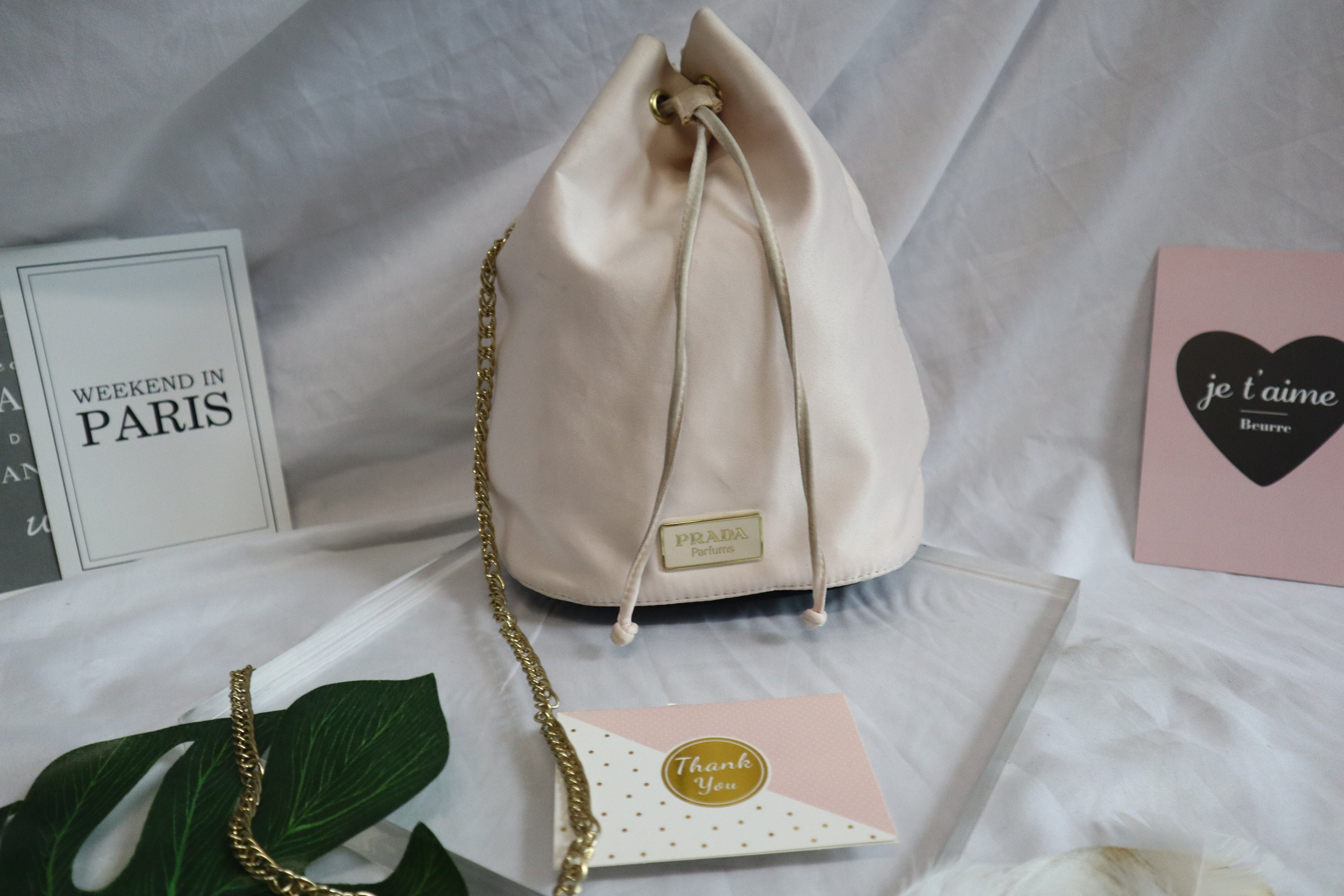 Prada shop drawstring pouch