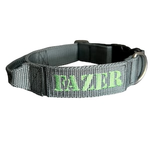 1.5&quot; Tactical Dog Collar With Grab Handle, Working K9 Dog Collar, Heavy Duty Collar, Personalized Agility Dog, Custom Sewn On Name Patch.