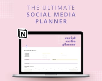 Social Media Digital Notion Planner