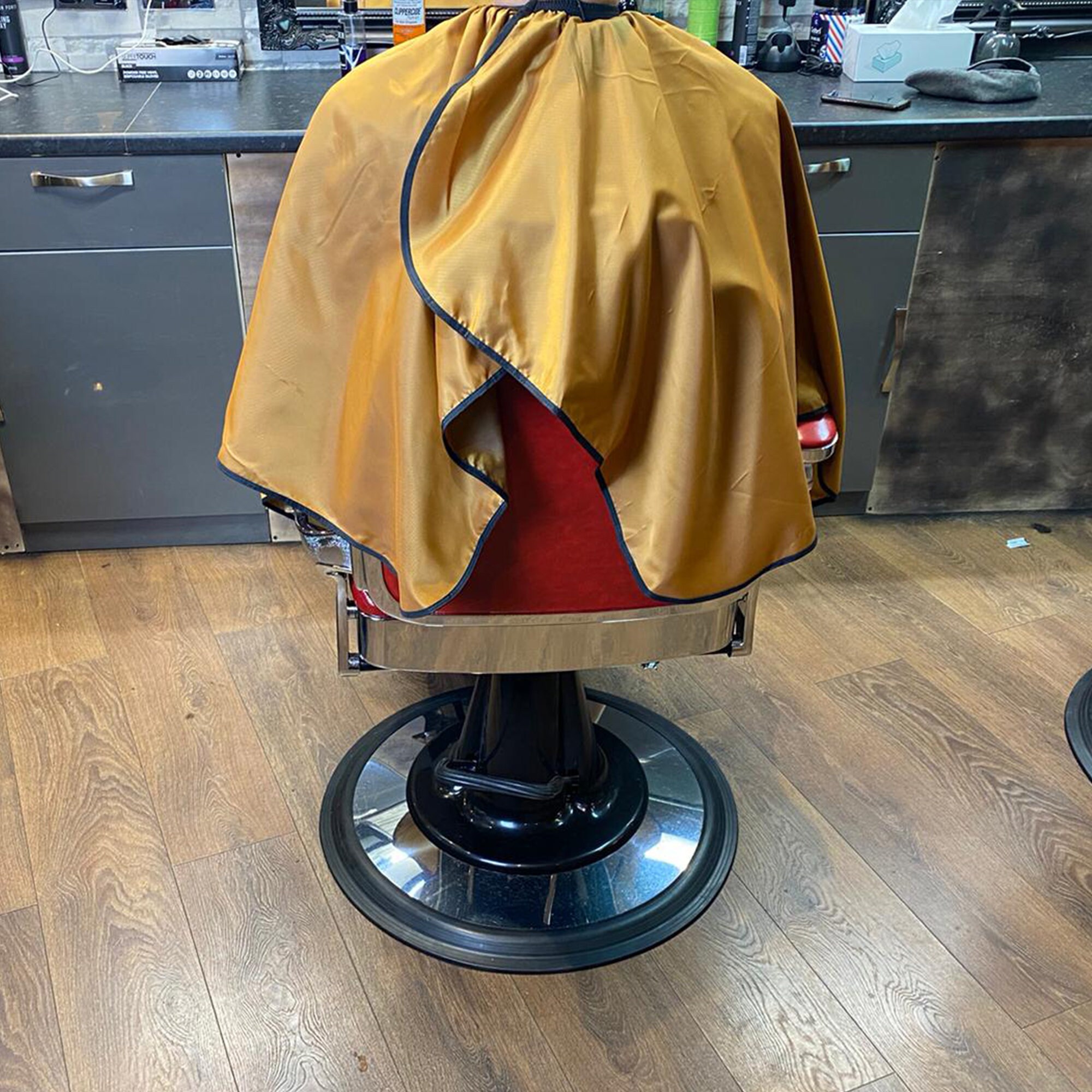 Gold Sateen Hair Cut Cape Hairdressing Hair Cutting Salon Etsy