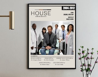 Casa MD Poster / Tv Show Poster / Theater Room Decor / Wall Art / Wall Decor / Series Poster / Movie Poster / Stampabile Wall Art