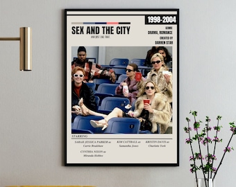 Sex And The City Poster | Tv Show Poster | Theater Room Decor | Wall Art | Wall Decor | Series Poster | Movie Poster | Printable Wall Art