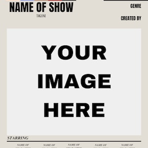 Custom Tv Poster | Tv Show Poster | Theater Room Decor | Wall Art | Wall Decor | Series Poster | Movie Poster | Printable Wall Art