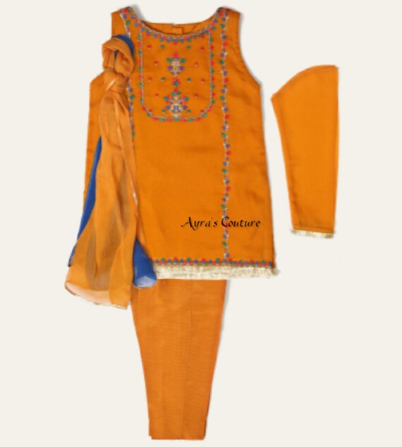 Pakistani Kids Infant Baby Girl Eid Shalwar Kameez Etsy