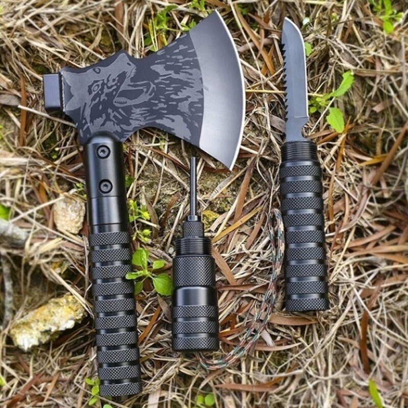 Foldable Camping Axe MultiTool Kit Survival Emergency Gear Etsy
