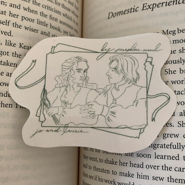 Little Women Sticker | Jo March & Laurie | Louisa May Alcott | Bookish | Waterproof Vinyl Sticker | Little Women 1994