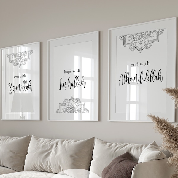 Dinning Room Islamic Wall Art Etsy